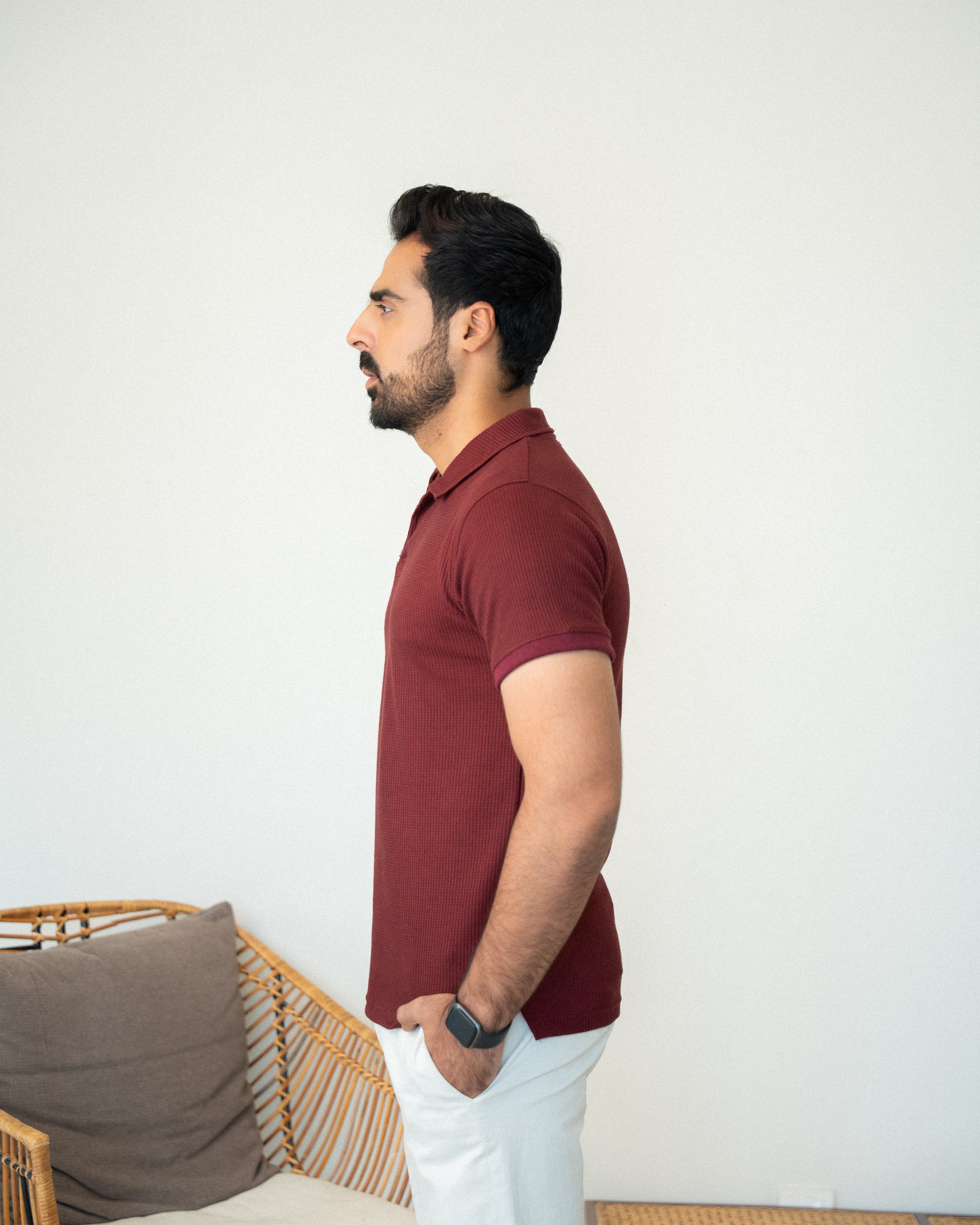 The Maroon Slim Fit Polo