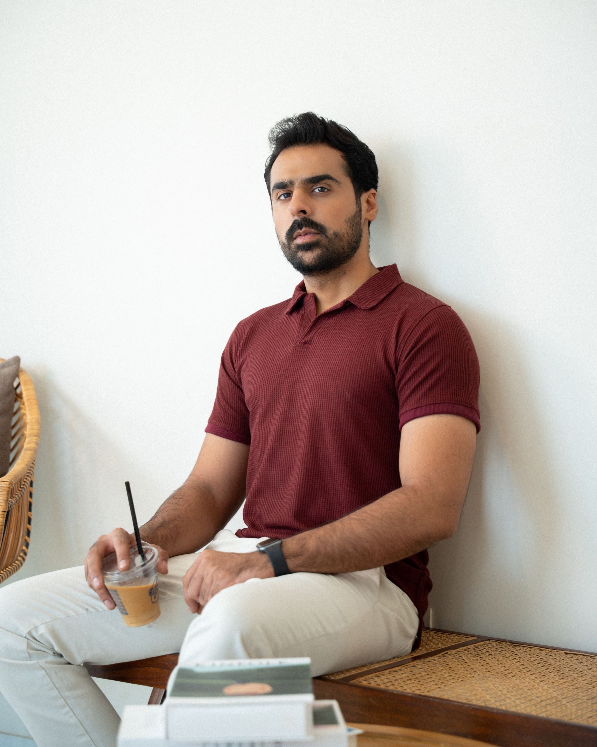 The Maroon Slim Fit Polo