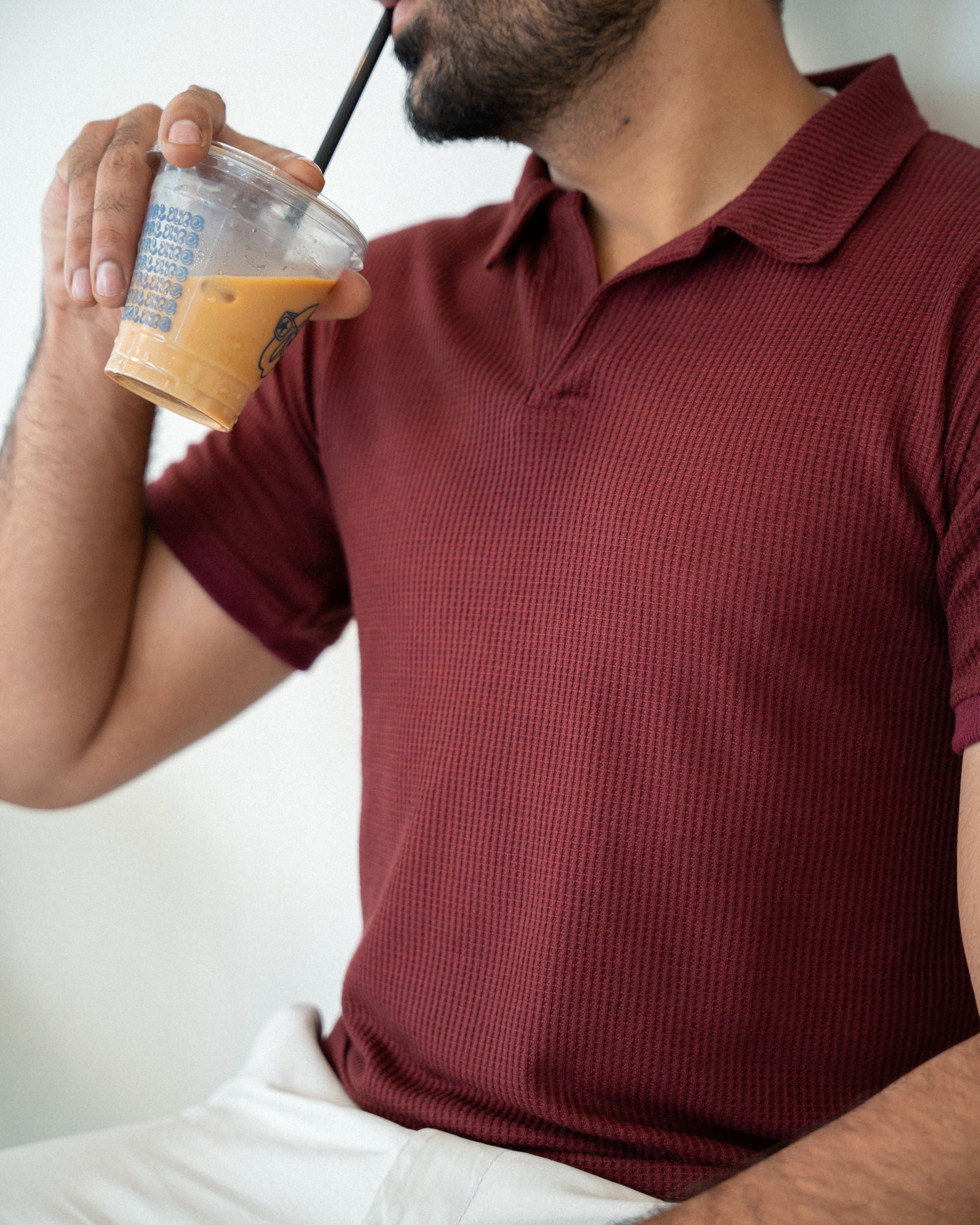 The Maroon Slim Fit Polo