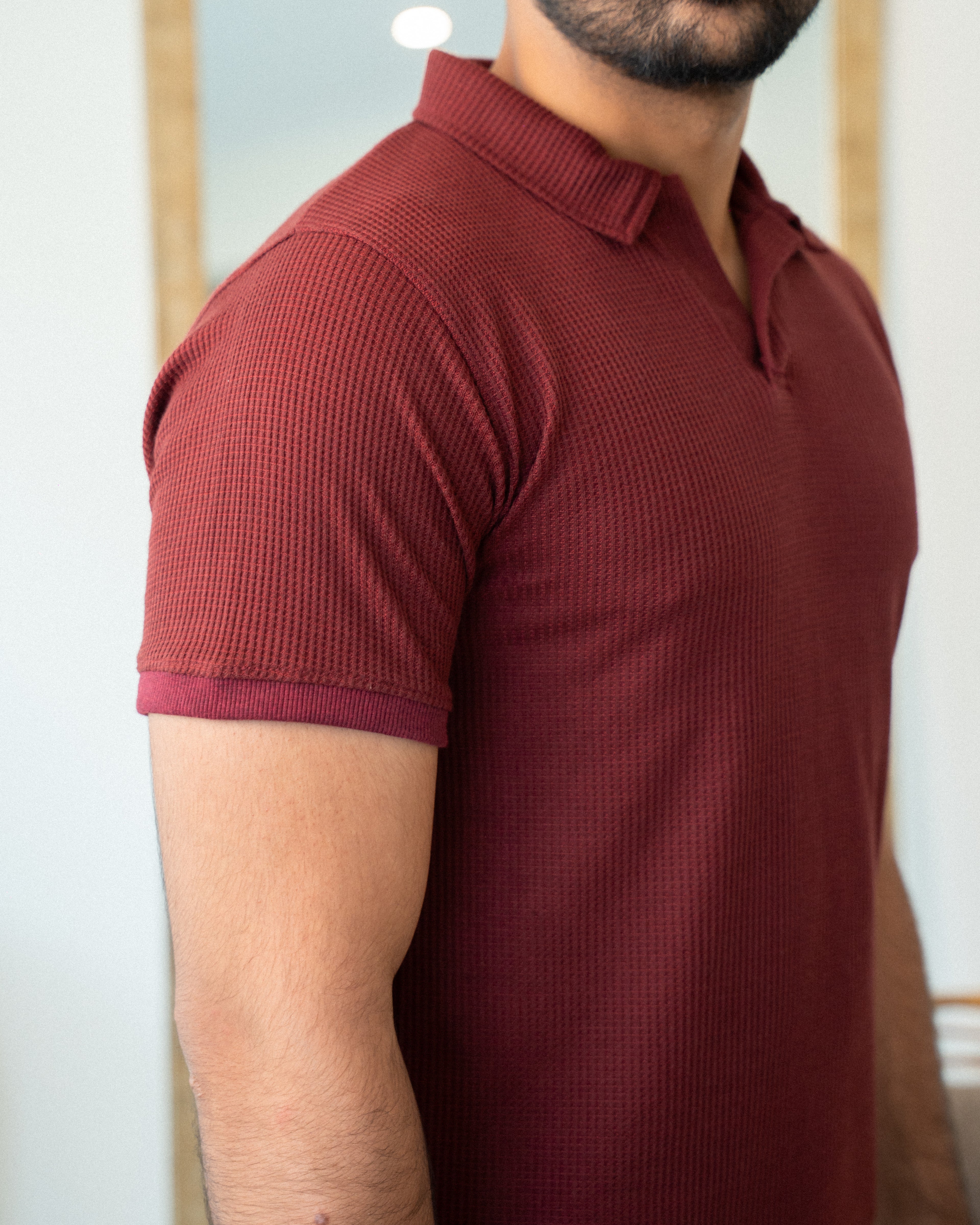 The Maroon Slim Fit Polo