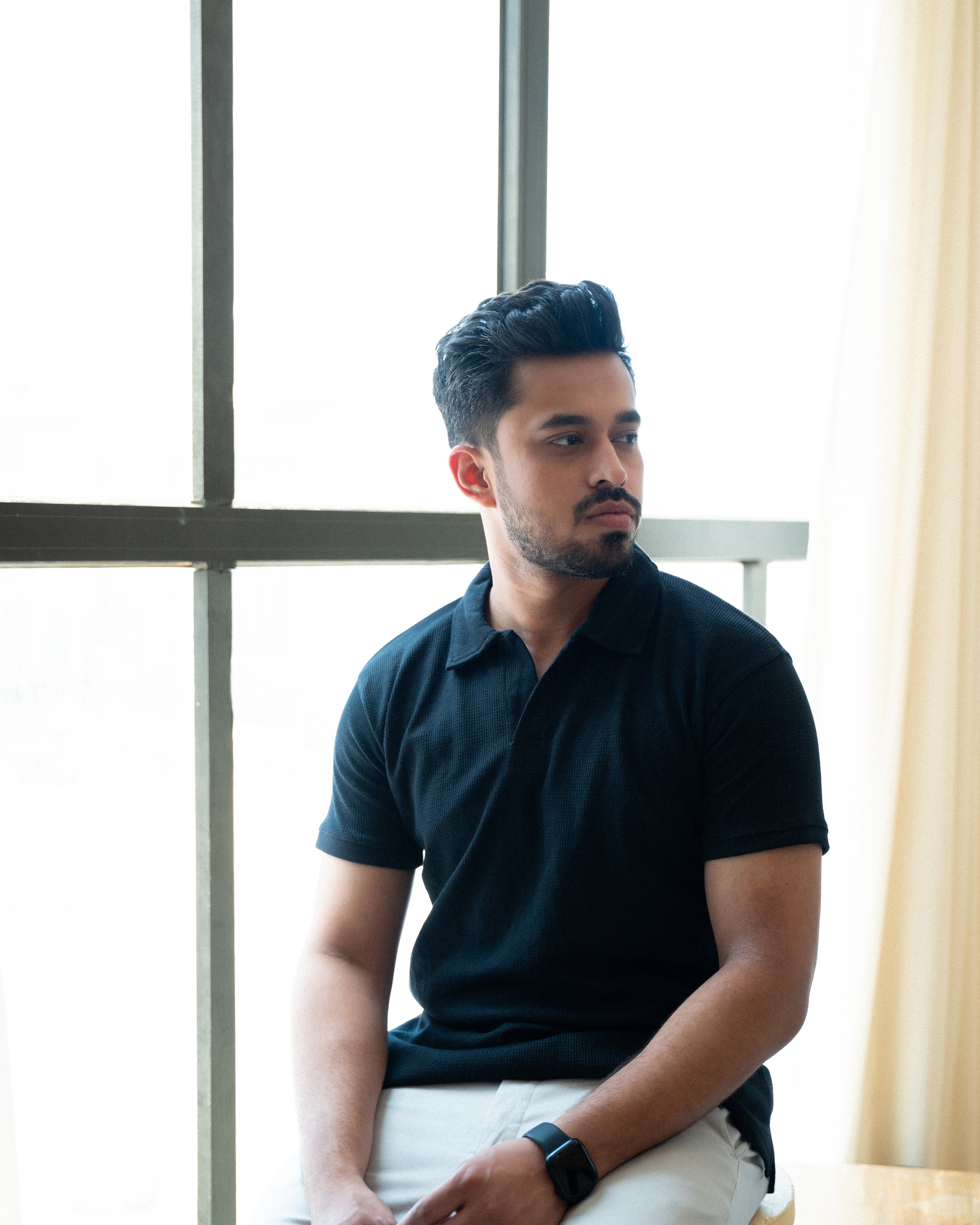 The Black Slim Fit Polo