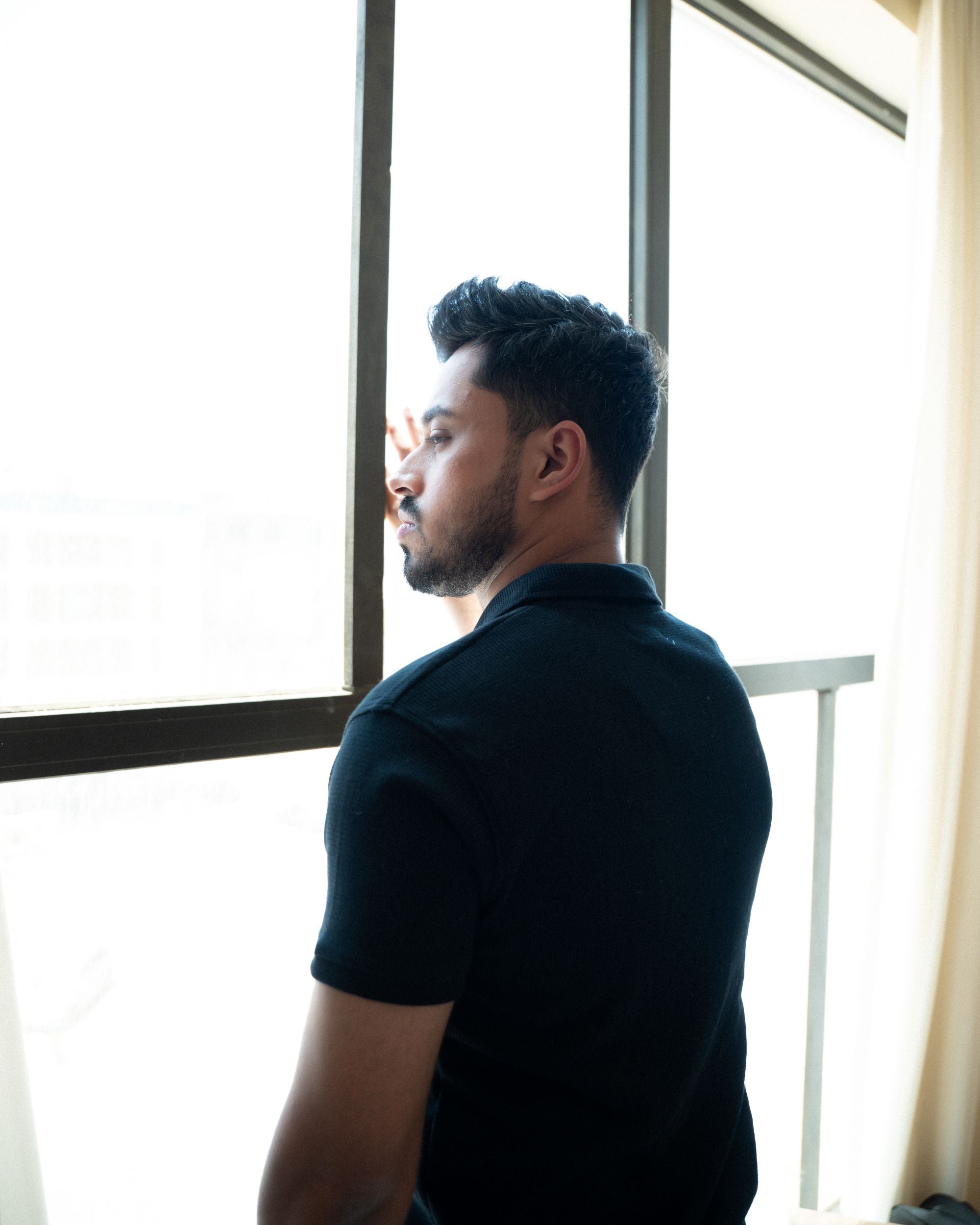 The Black Slim Fit Polo