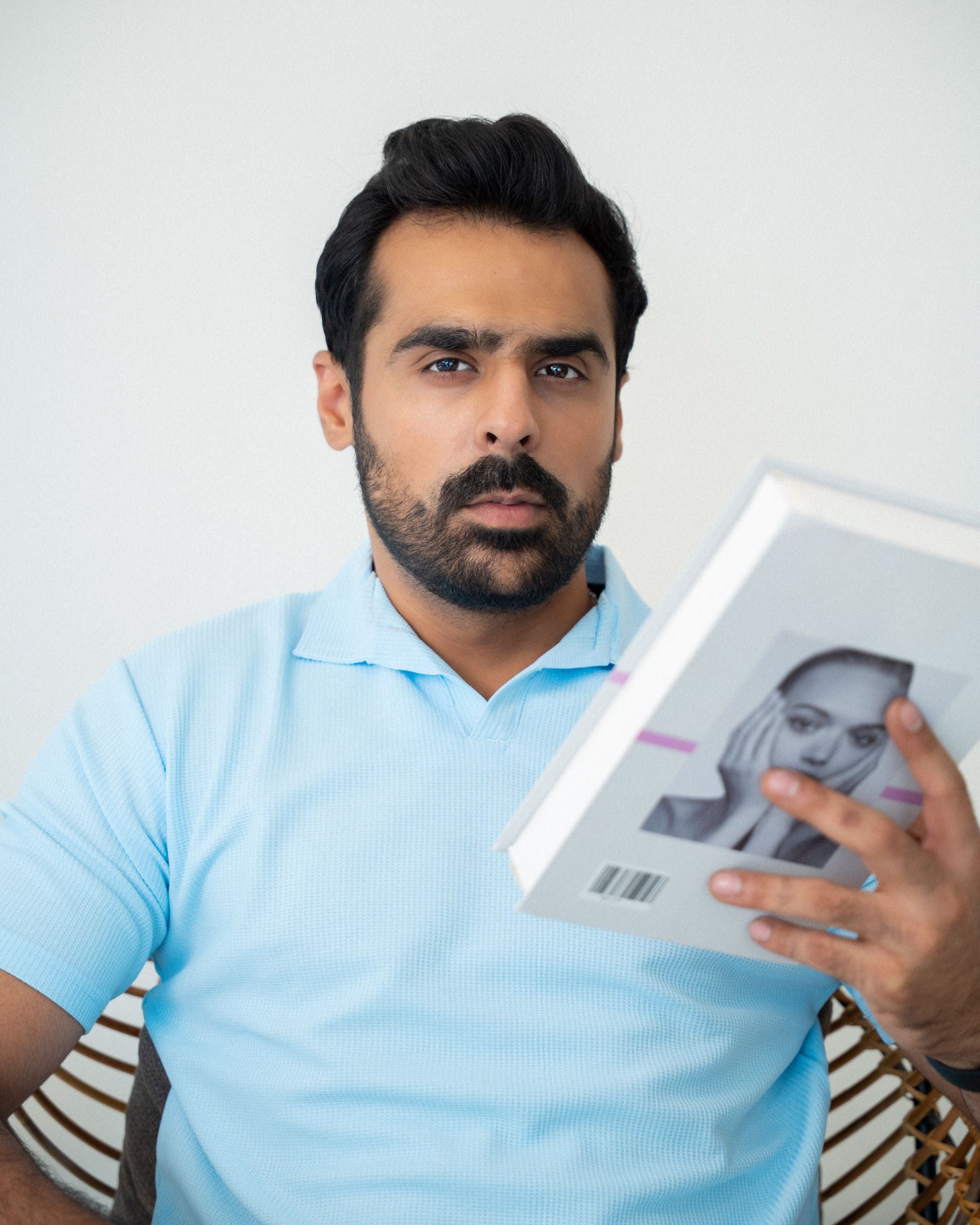 The Sky Blue Slim Fit Polo